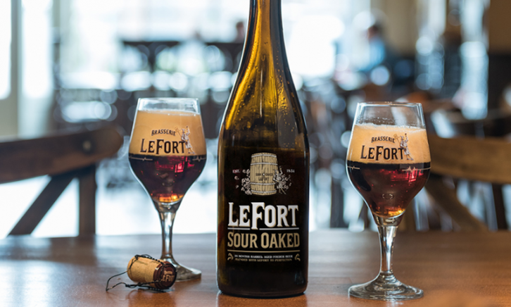 LeFort Sour Oaked, glas en fles